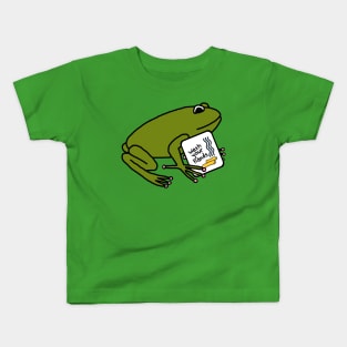 Cute Frog Says Wash Your Hands Kids T-Shirt